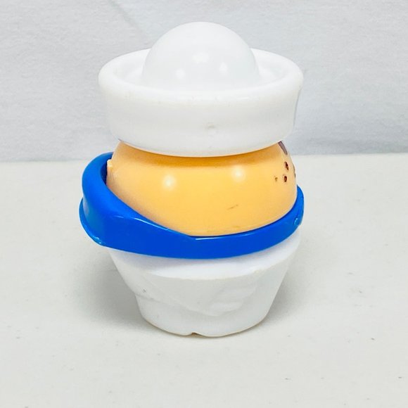 Vintage Toddle Tots Little Tikes Navy Sailor Figure Toy With Blue Raft - Picture 9 of 10